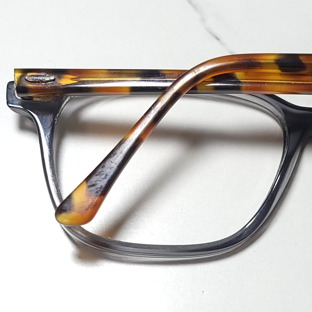 Ray-Ban RB 7119 5629 Grey Tortoise Rectangular Eyeglass Frames 55-17-145 - Picture 8 of 9